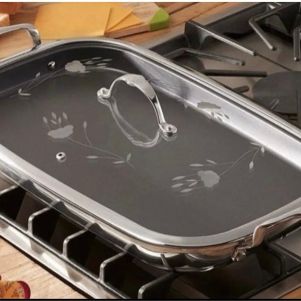 Princess House Silver Cookware with Floral Design